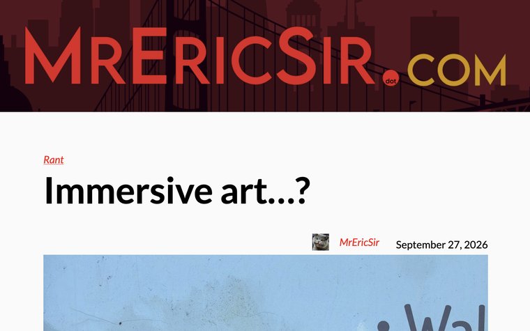 MrEricSir.com screenshot